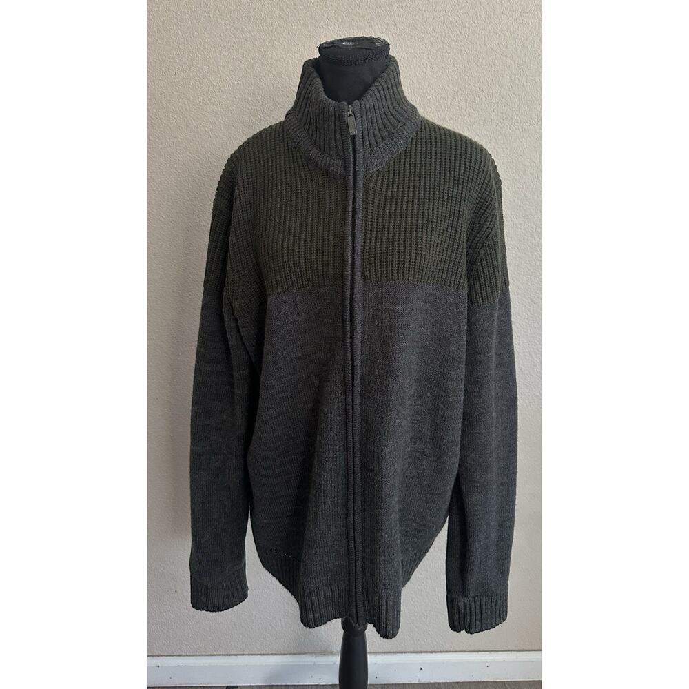 Kenneth Cole Reaction Full Zip Sweater Size XL